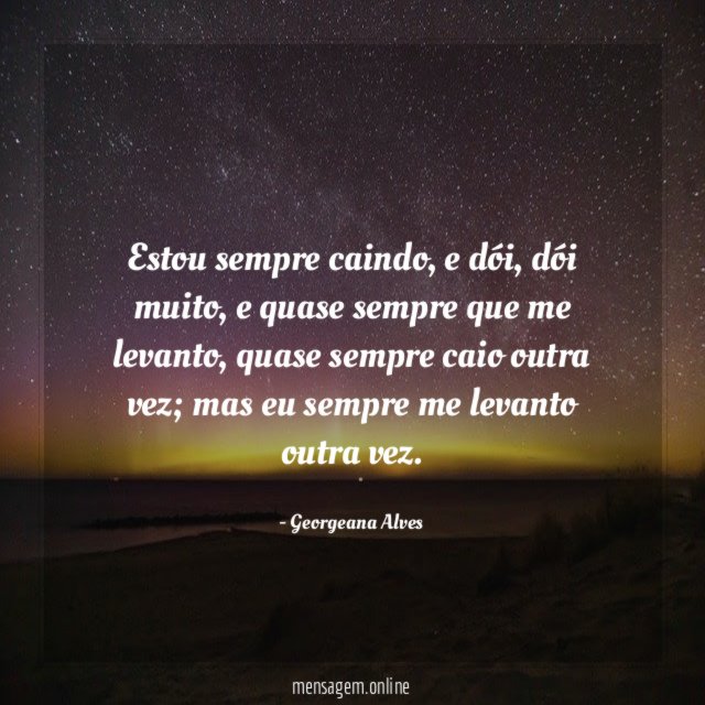 Estou sempre caindo