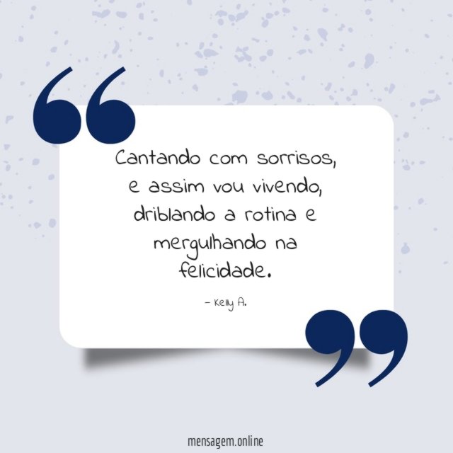 Cantando com sorrisos