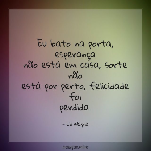 Eu bato na porta