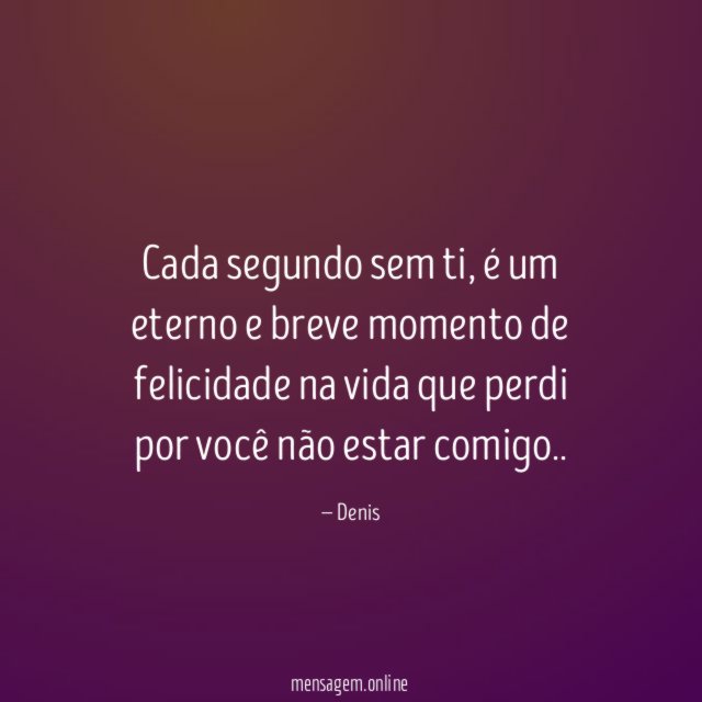 Cada segundo sem ti