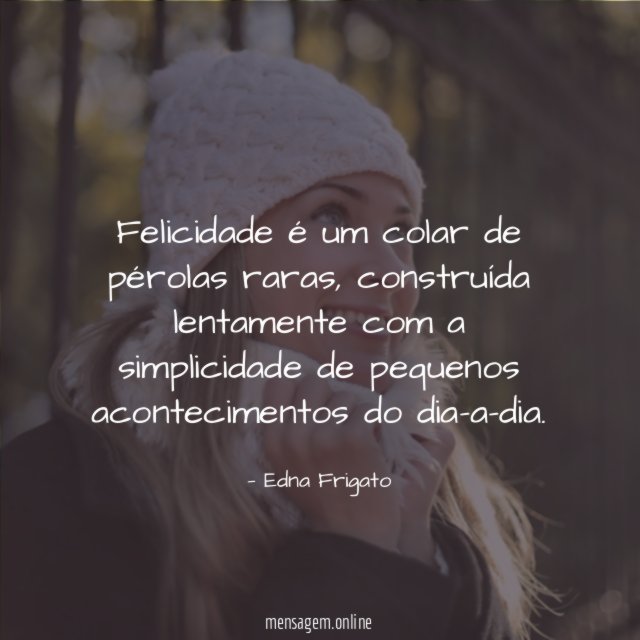 Felicidade é um colar de pérolas raras