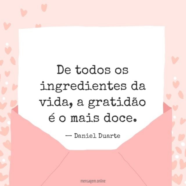 De todos os ingredientes da vida