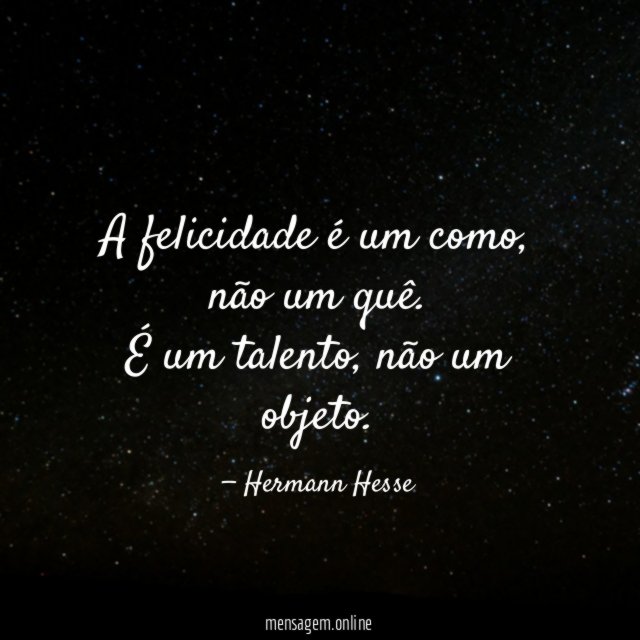 A felicidade é um como