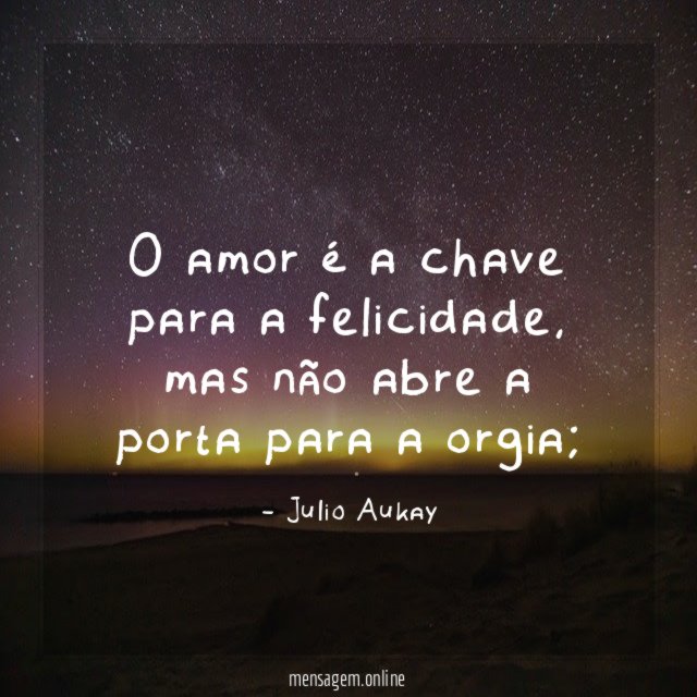 O amor é a chave para a felicidade