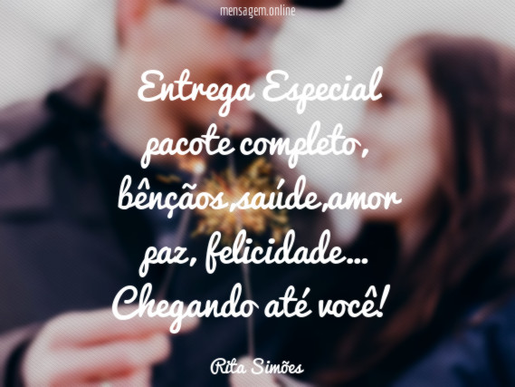 Entrega Especial pacote completo