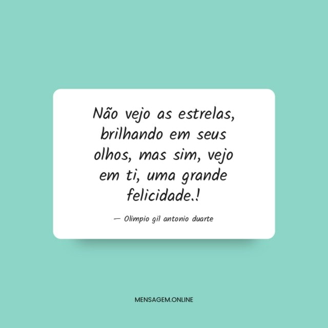 Não vejo as estrelas