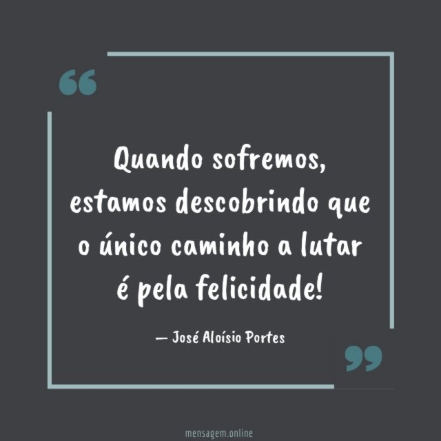 Quando sofremos