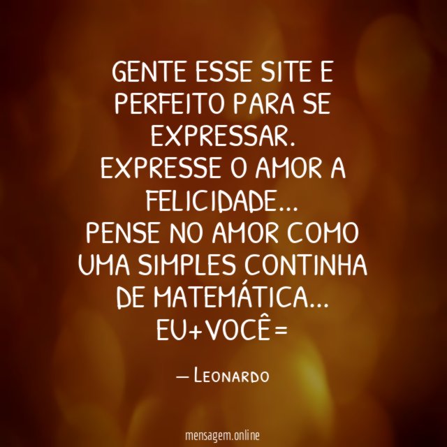 Gente esse site e perfeito para se expressar