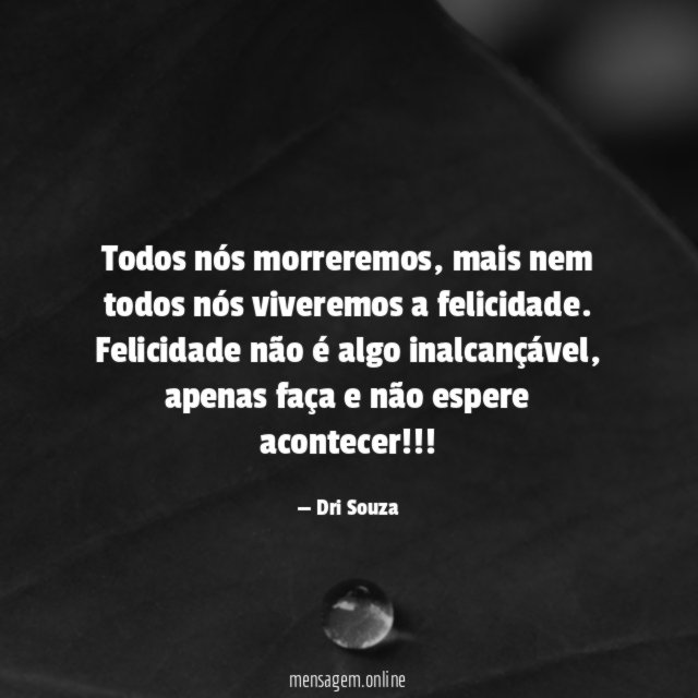 Todos nós morreremos