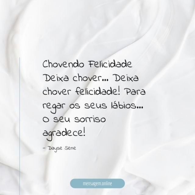 Chovendo Felicidade
