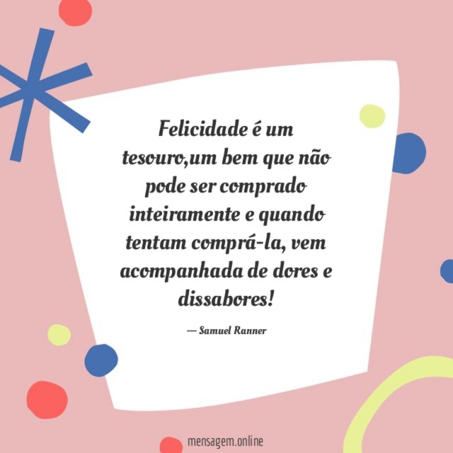 Felicidade é um tesouro