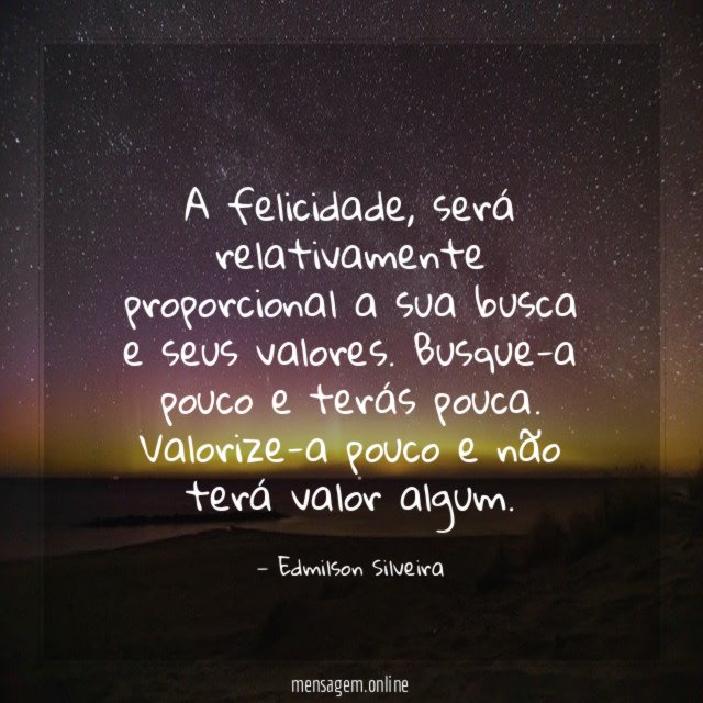 A felicidade