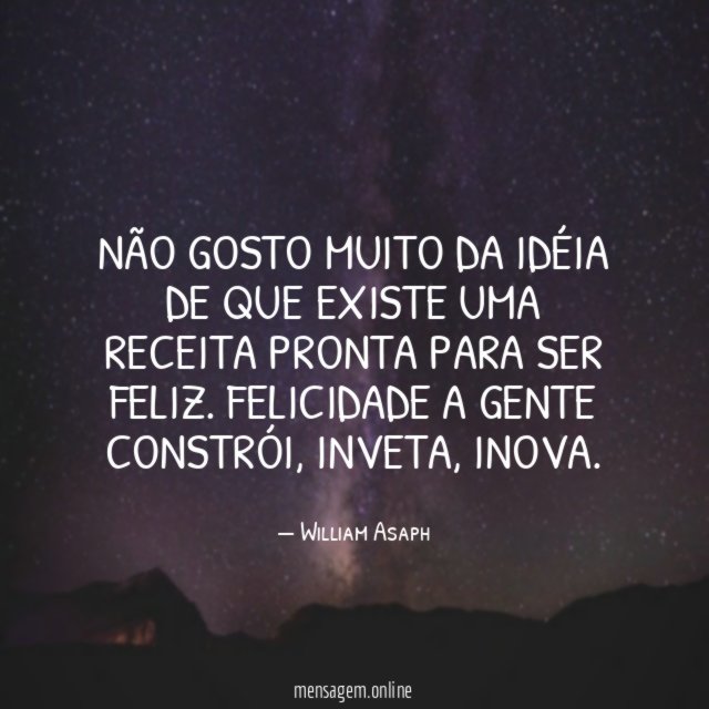 Não gosto muito da idéia de que existe