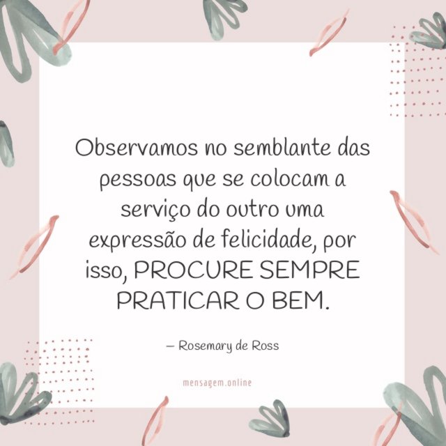 Observamos no semblante das pessoas que se colocam