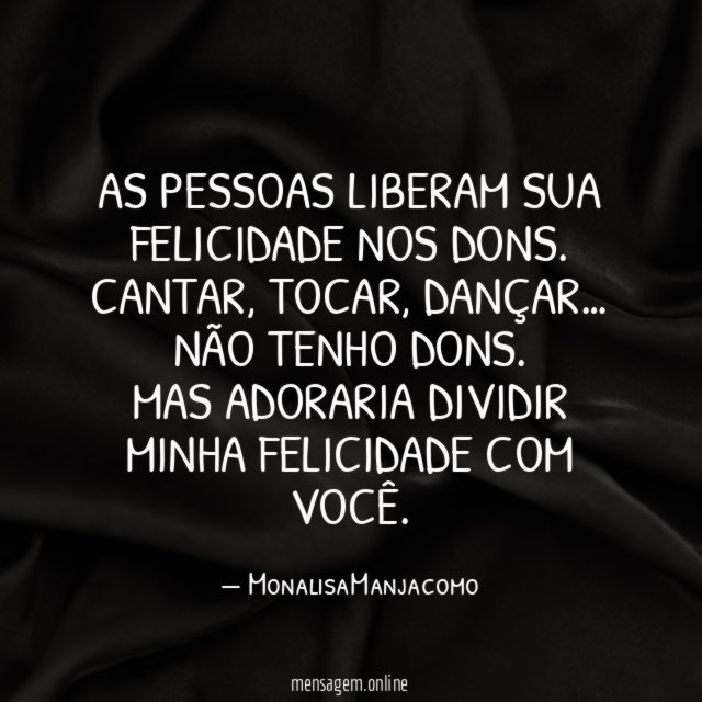 As pessoas liberam sua felicidade nos dons