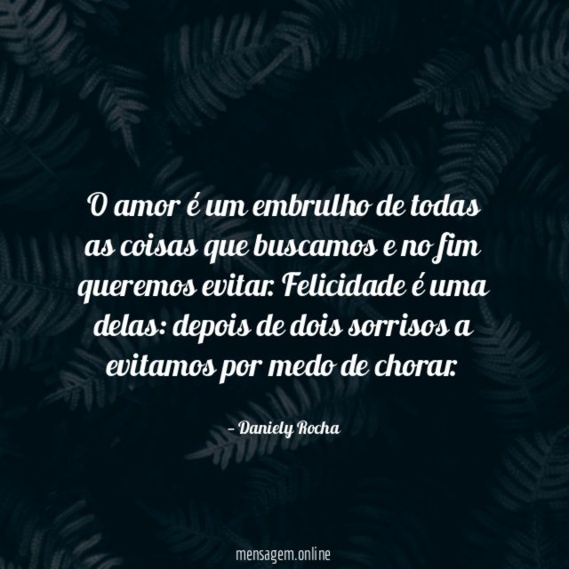 O amor é um embrulho de todas as