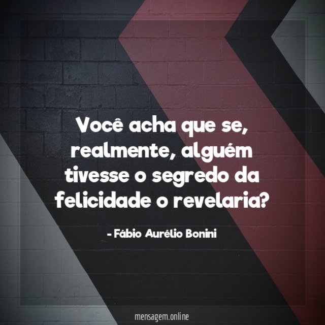 Você acha que se