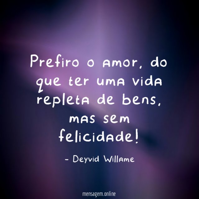 Prefiro o amor