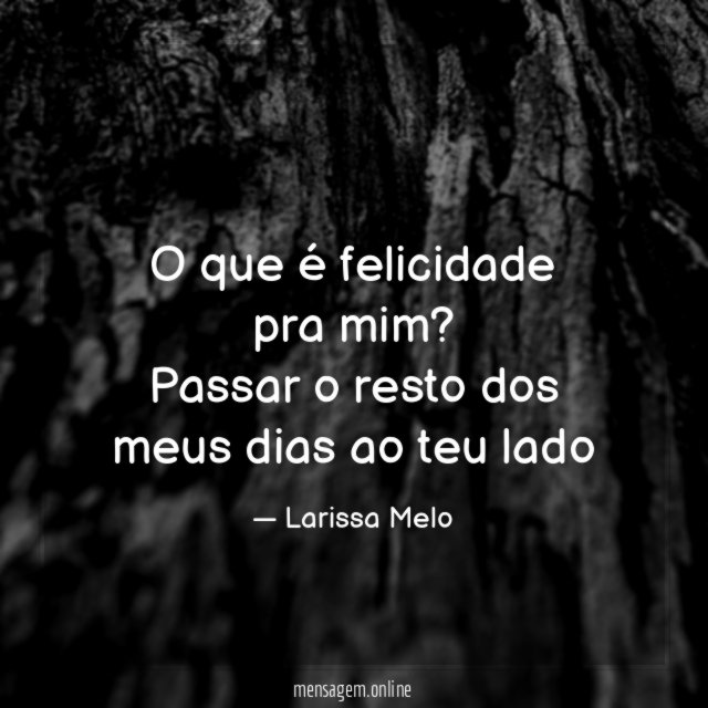 O que é felicidade pra mim
