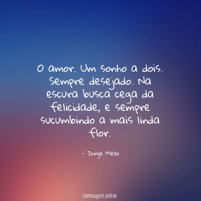 O amor