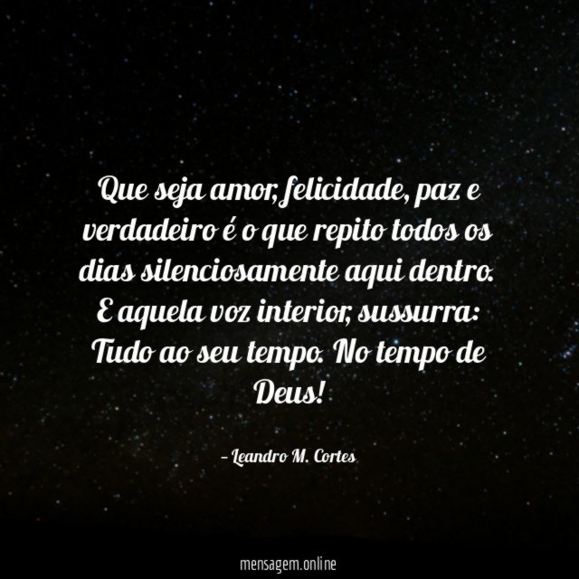 Que seja amor
