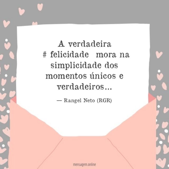 A verdadeira #felicidade mora na simplicidade dos momentos únicos e verdadeiros