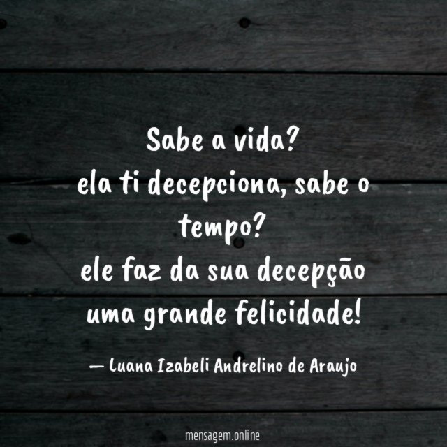 Sabe a vida
