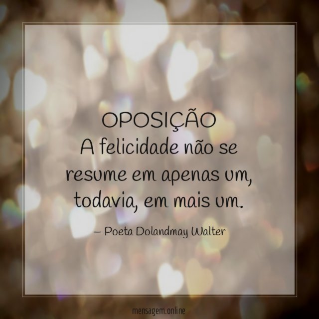 OPOSIÇÃO