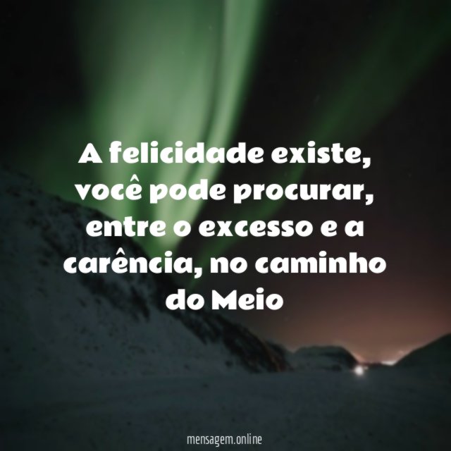 A felicidade existe
