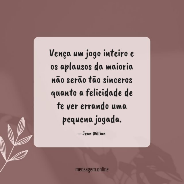 Vença um jogo inteiro e os aplausos da