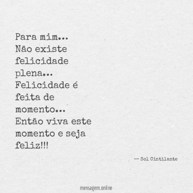 Para mim