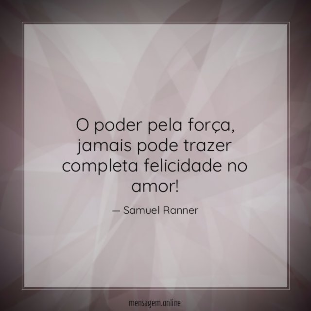 O poder pela força