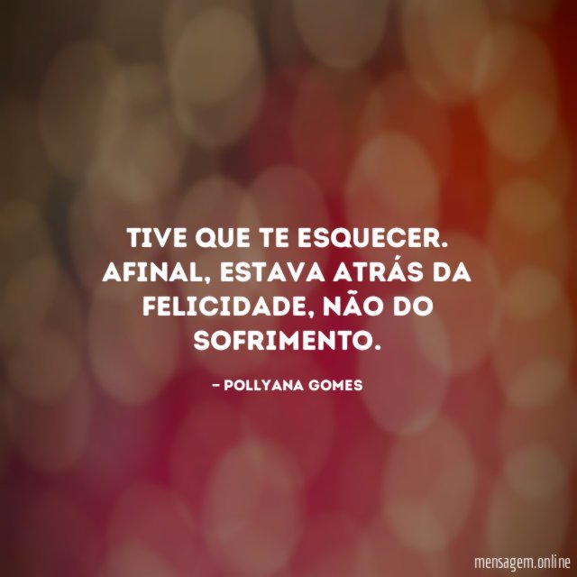 Tive que te esquecer