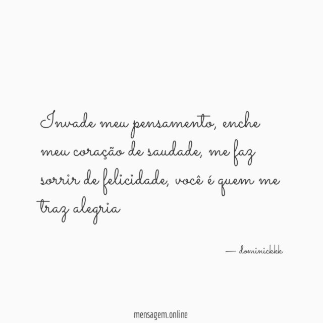 Invade meu pensamento