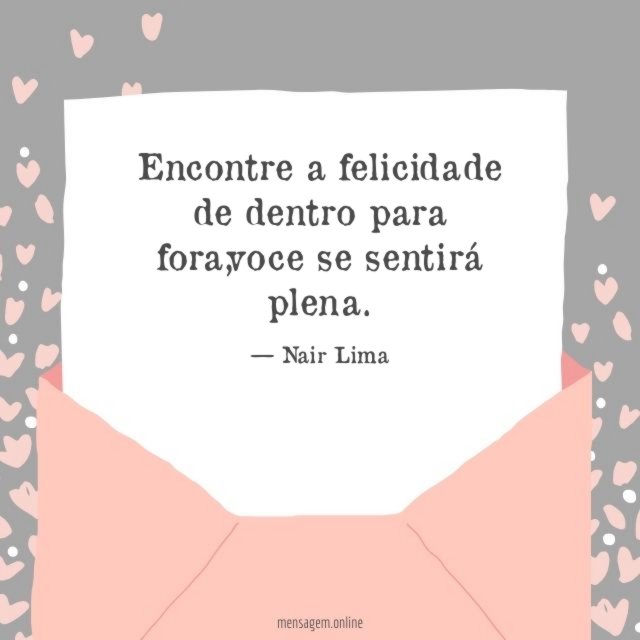 Encontre a felicidade de dentro para fora