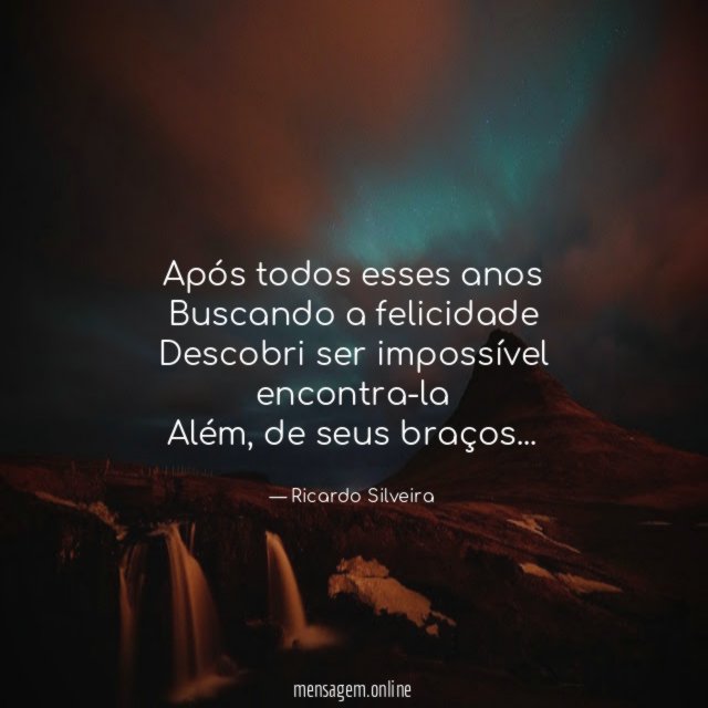 Após todos esses anos Buscando a felicidade Descobri ser impossível