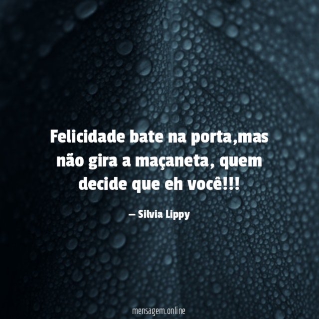 Felicidade bate na porta