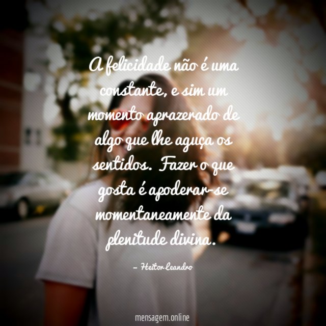 A felicidade não é uma constante