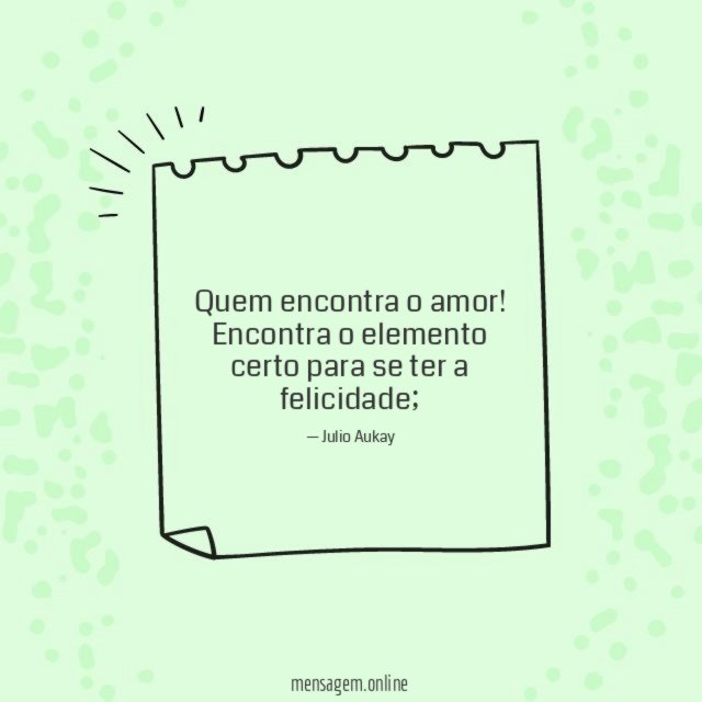 Quem encontra o amor
