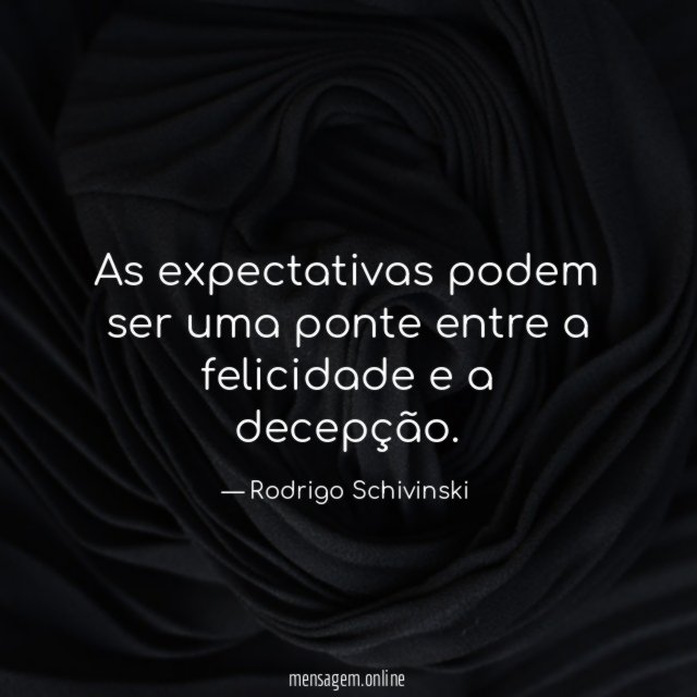 As expectativas podem ser uma ponte entre a