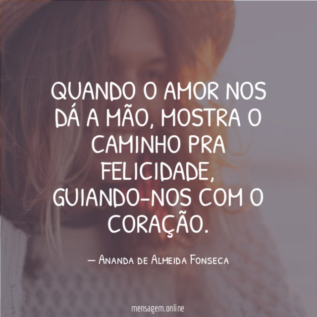 Quando o amor nos dá a mão