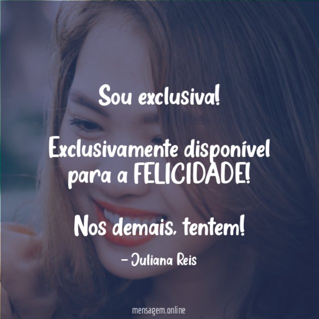 Sou exclusiva