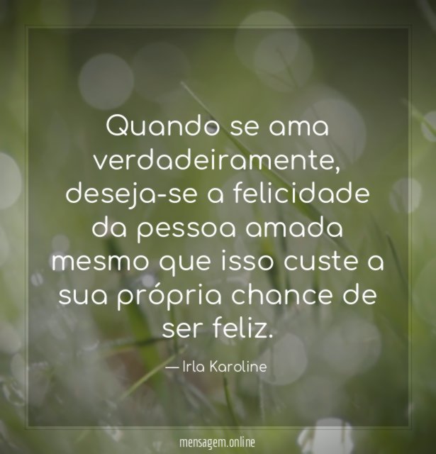 Quando se ama verdadeiramente