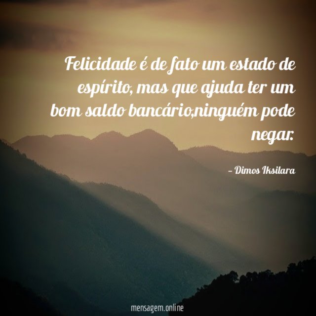 Felicidade é de fato um estado de espírito