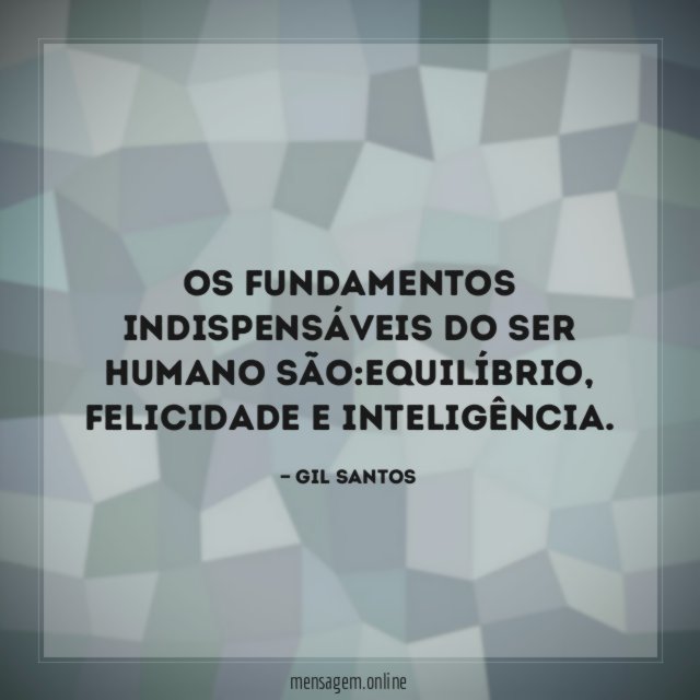 Os fundamentos indispensáveis do ser humano são