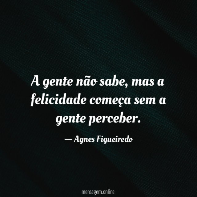 A gente não sabe