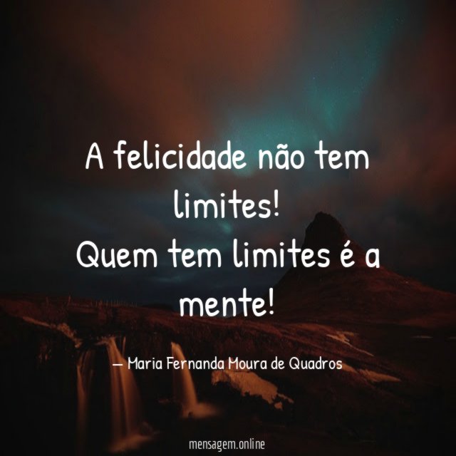 A felicidade não tem limites