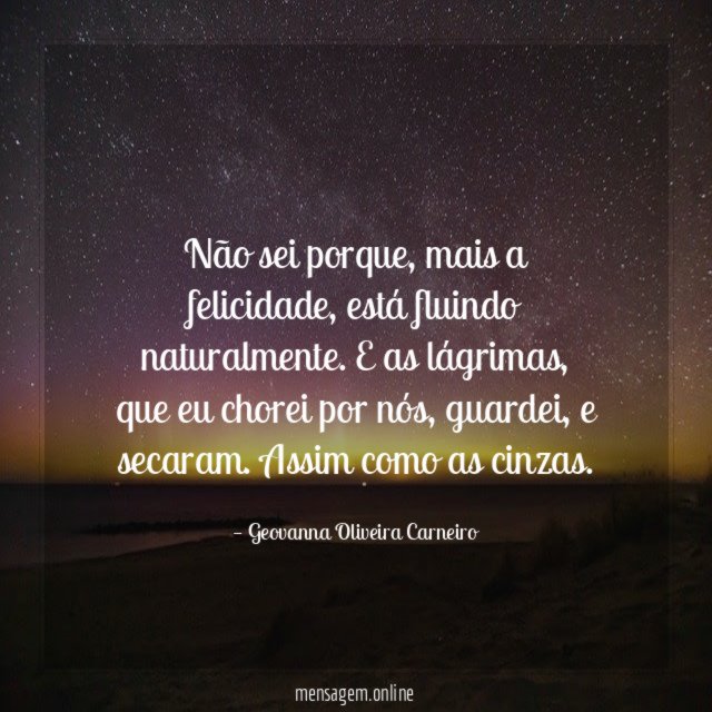 Não sei porque