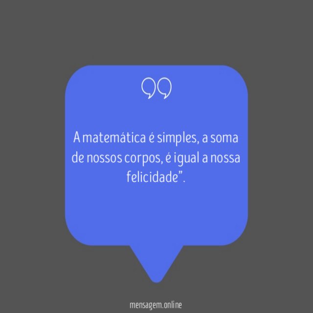 A matemática é simples