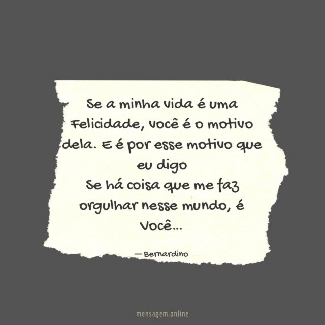 Se a minha vida é uma Felicidade